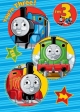 Thomas The Tank - Birthday Card with Badge Age 3